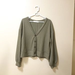 Nectar Clothing - Cropped Ribbed Sweater
